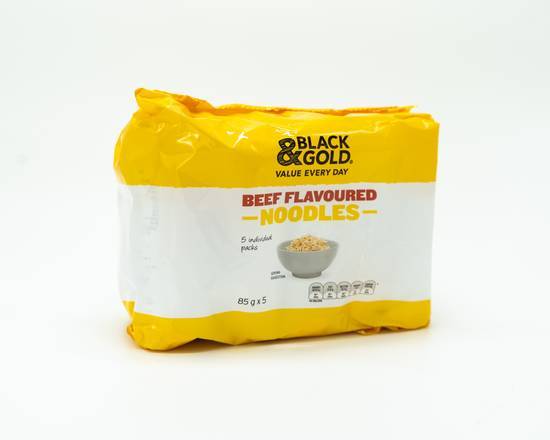 Black & Gold Noodles Beef (5 Pack) 85g