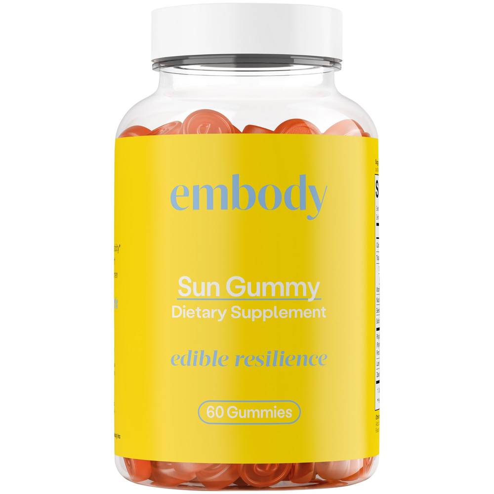 Embody Sun Gummy, Orange - Pineapple (60 ct)