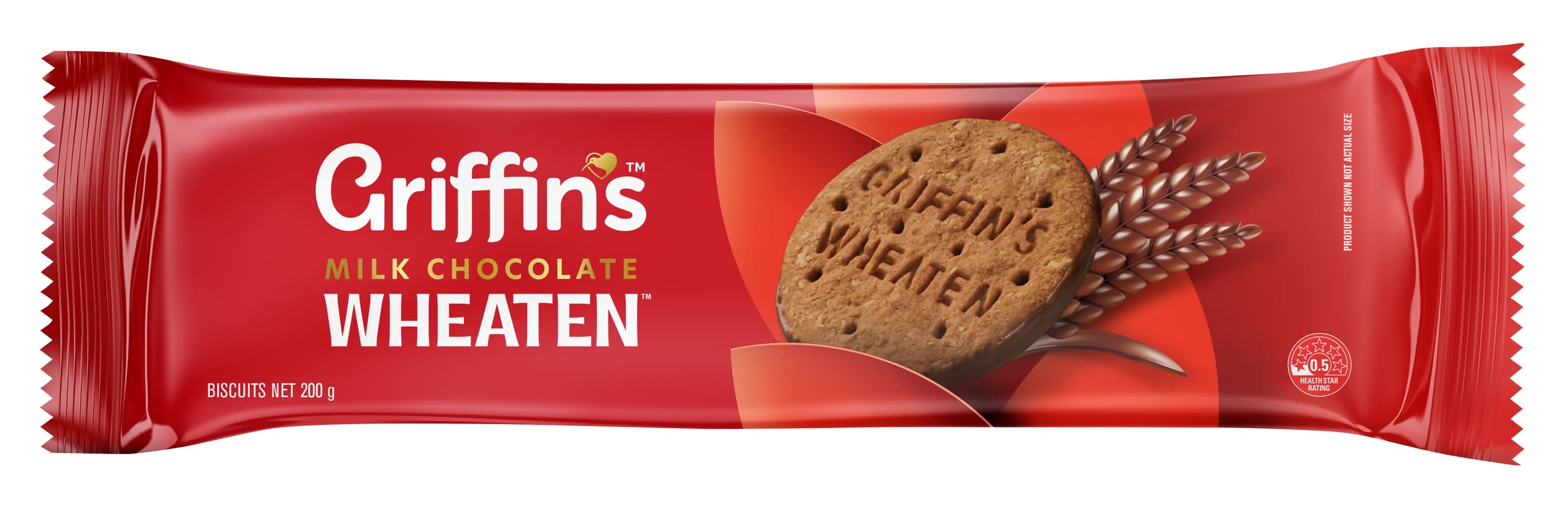 Griffins Biscuits Milk Chocolate Wheaten 200gm