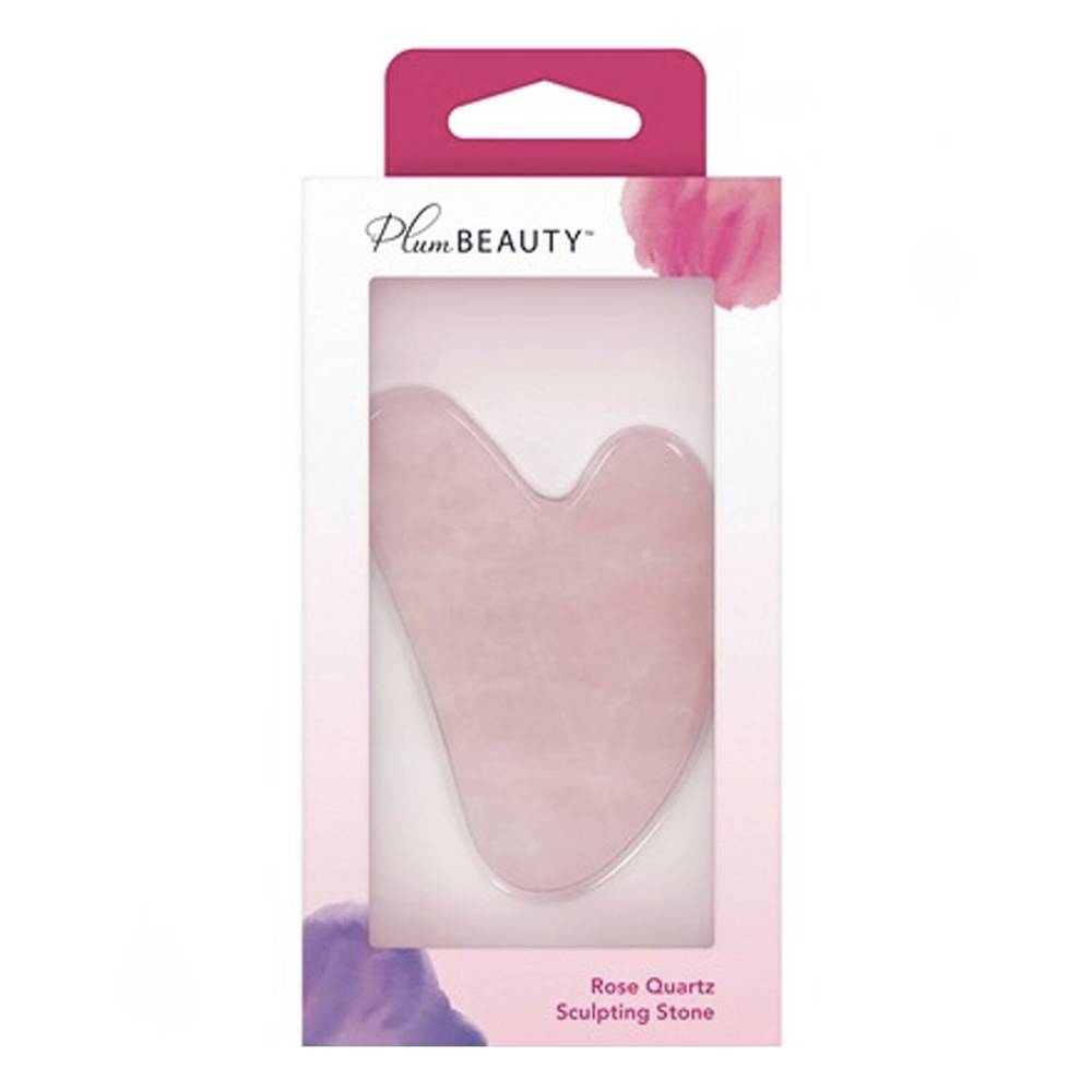 Plum Beauty Travel Size Rose Quartz Gua Sha Sculpting Stone