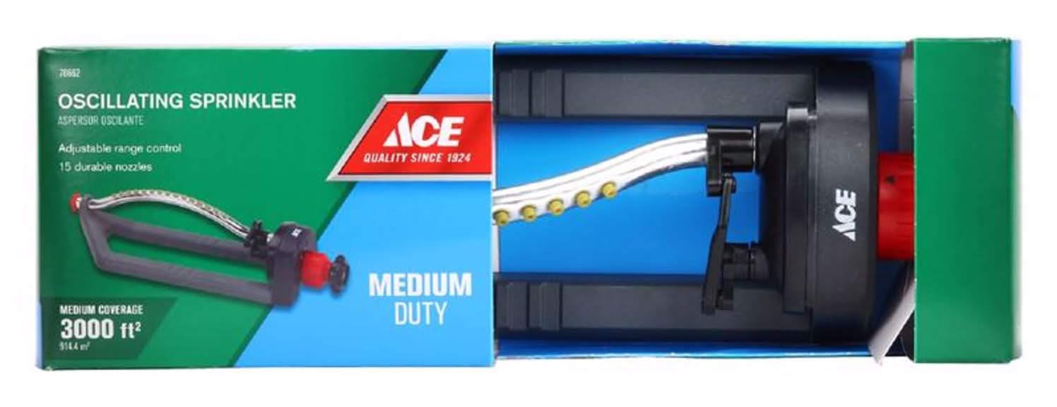 ACE Poly Sled Base Oscillating Sprinkler 3000 Sq Ft 1 Pk