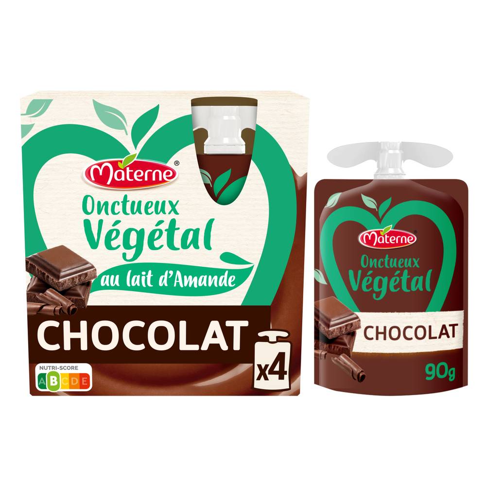 Materne - Dessert végétal onctueux chocolat noir (340g)