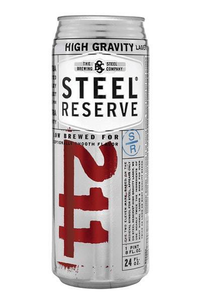 Steel Reserve 211 High Gravity Lager Beer (12x 24oz cans)
