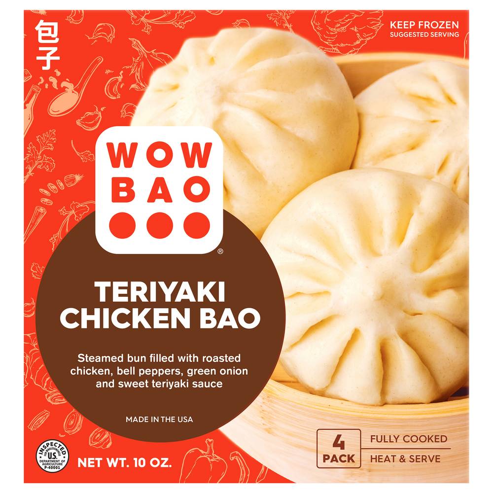 Wow Bao Teriyaki Chicken Bao (10.4 oz, 4 ct)