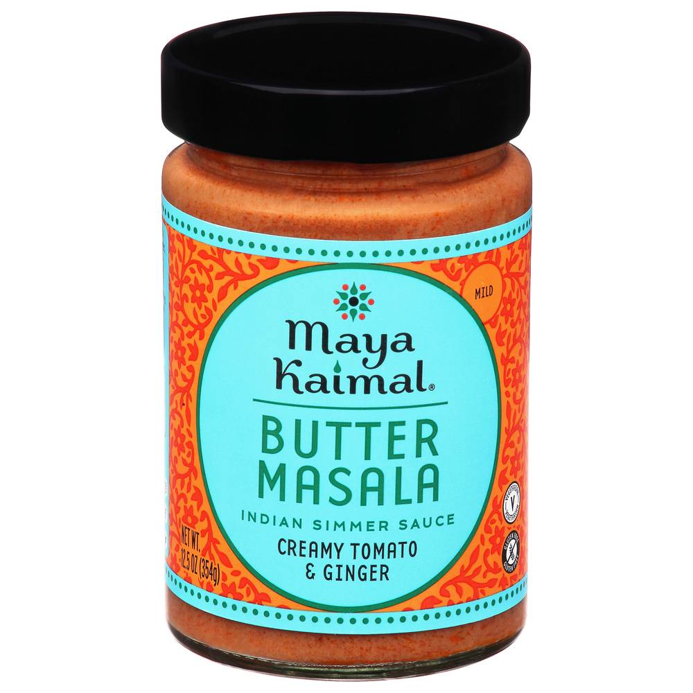 Maya Kaimal Creamy Tomato & Ginger Indian Simmer Sauce, Butter Masala (12.5 oz)