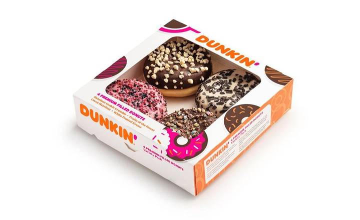Dunkin' Donuts Variety Premium Filled 4 pack (401942)
