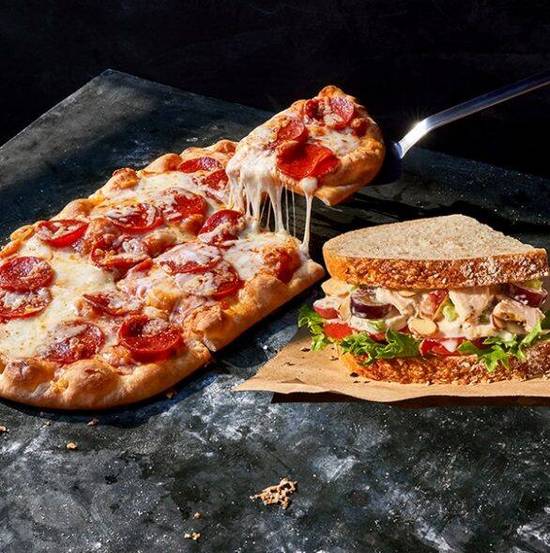 Flatbread Pizza and Sandwich