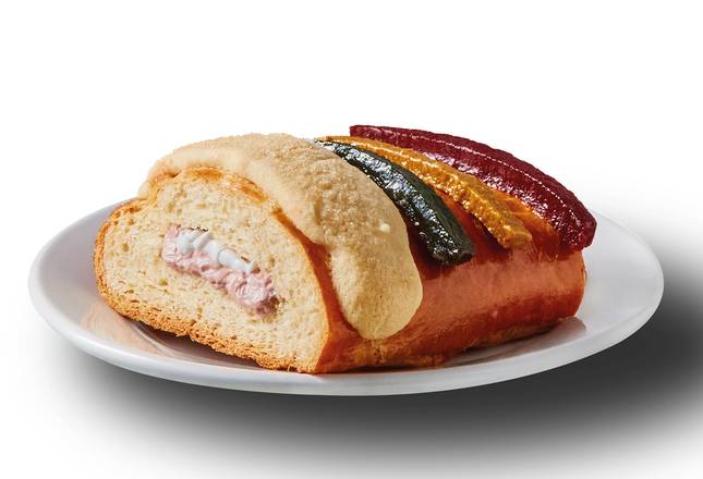 Rebanada de Rosca Rellena de Queso Crema y Mermelada de Zarzamora (140g)