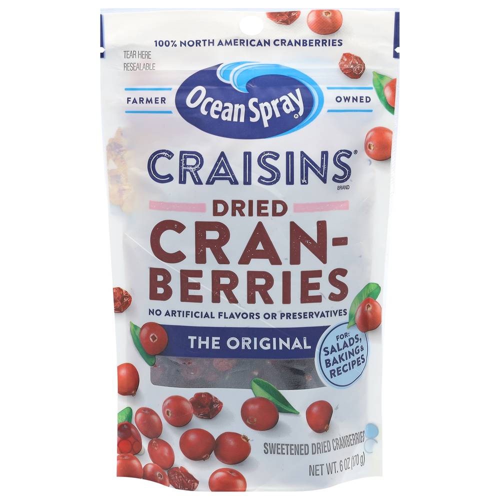 Ocean Spray Craisins Dried Original Cranberries (6 oz)