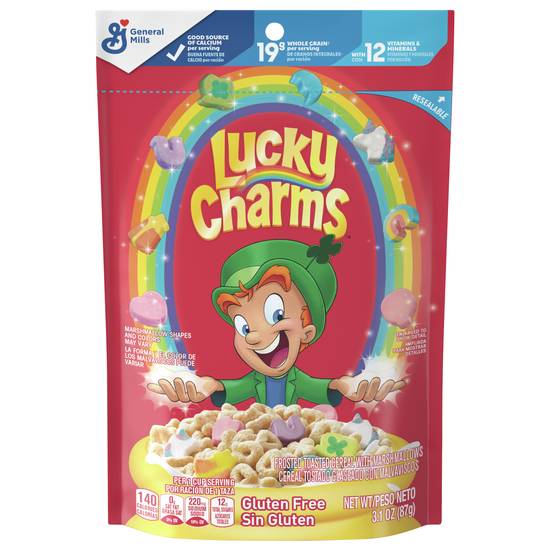 Lucky Charms Frosted Toasted Oat Cereal With Marshmallows (3.1 oz)
