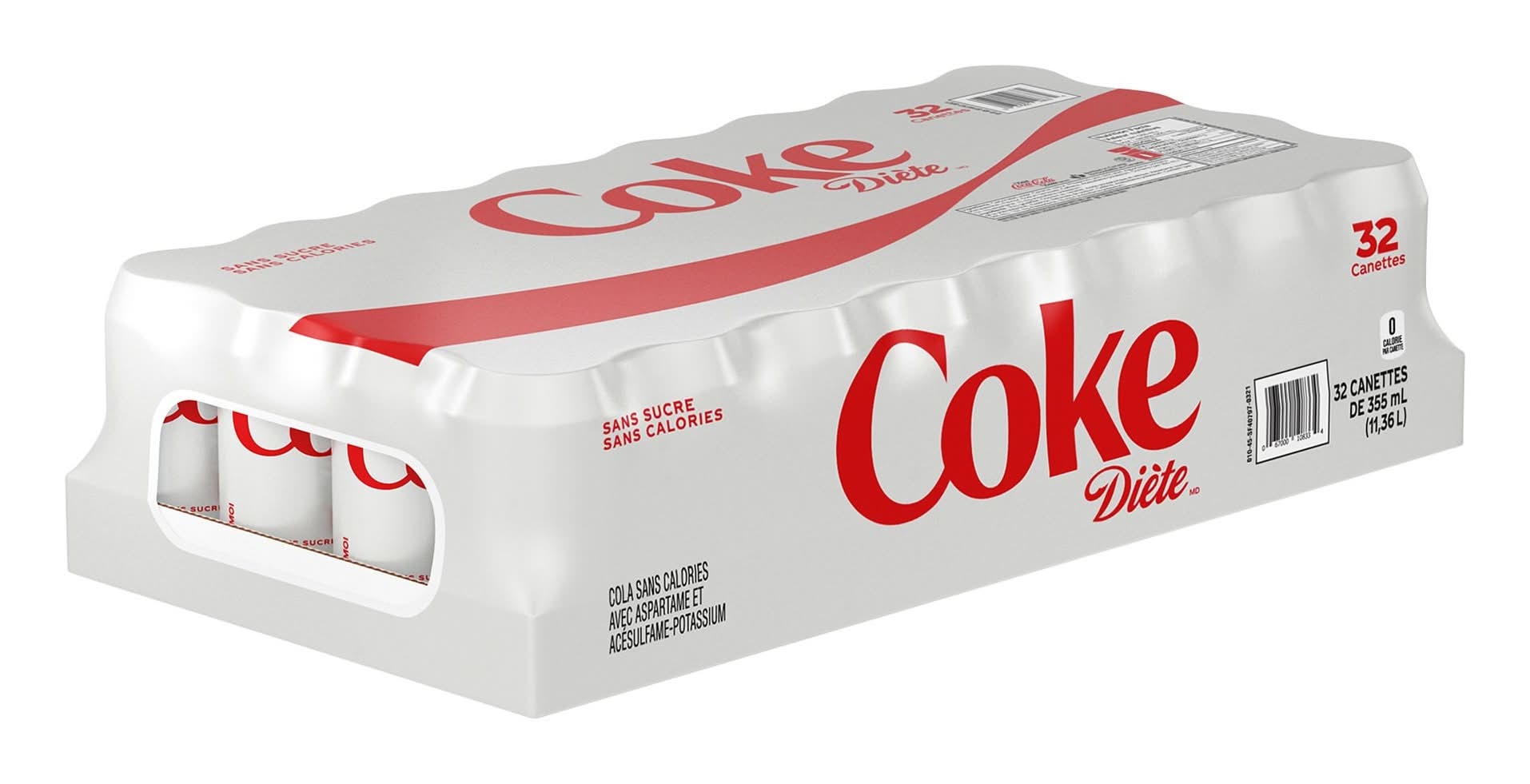 Coke - Diète , 32 × 355 Ml / Diet Coke, 32 × 355 Ml