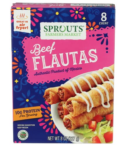 Sprouts Beef Flautas Taquitos