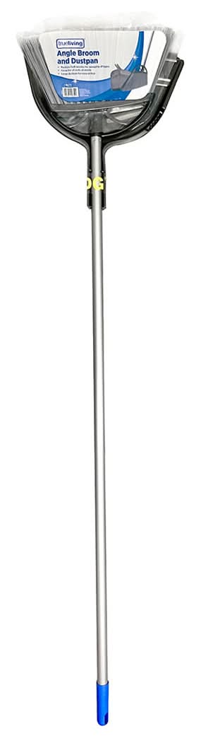 True Living Angle Broom And Dustpan Set 2 Pc