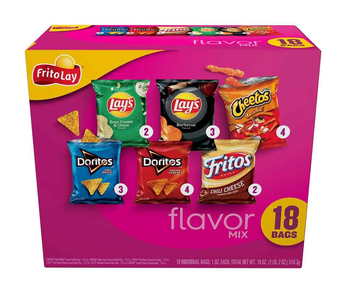 Frito-Lay Snacks Flavor Mix Variety Pack 18 Ct