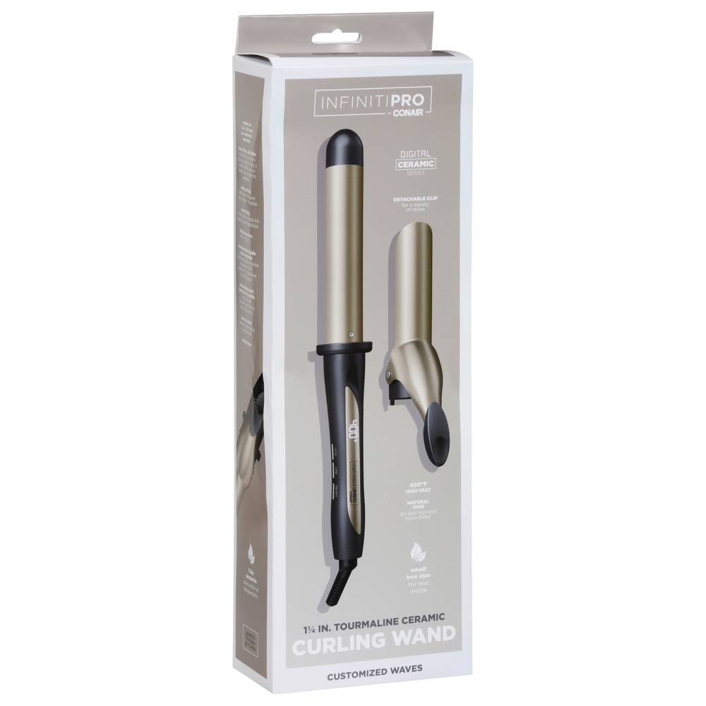 InfinitiPro 1.25 Inch Tourmaline Ceramic Curling Wand (454 g)