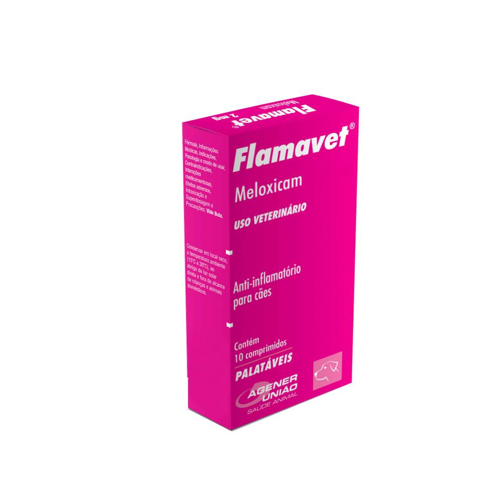 Agener união flamavet 0,5mg anti-inflamatório para cães (10 comprimidos)