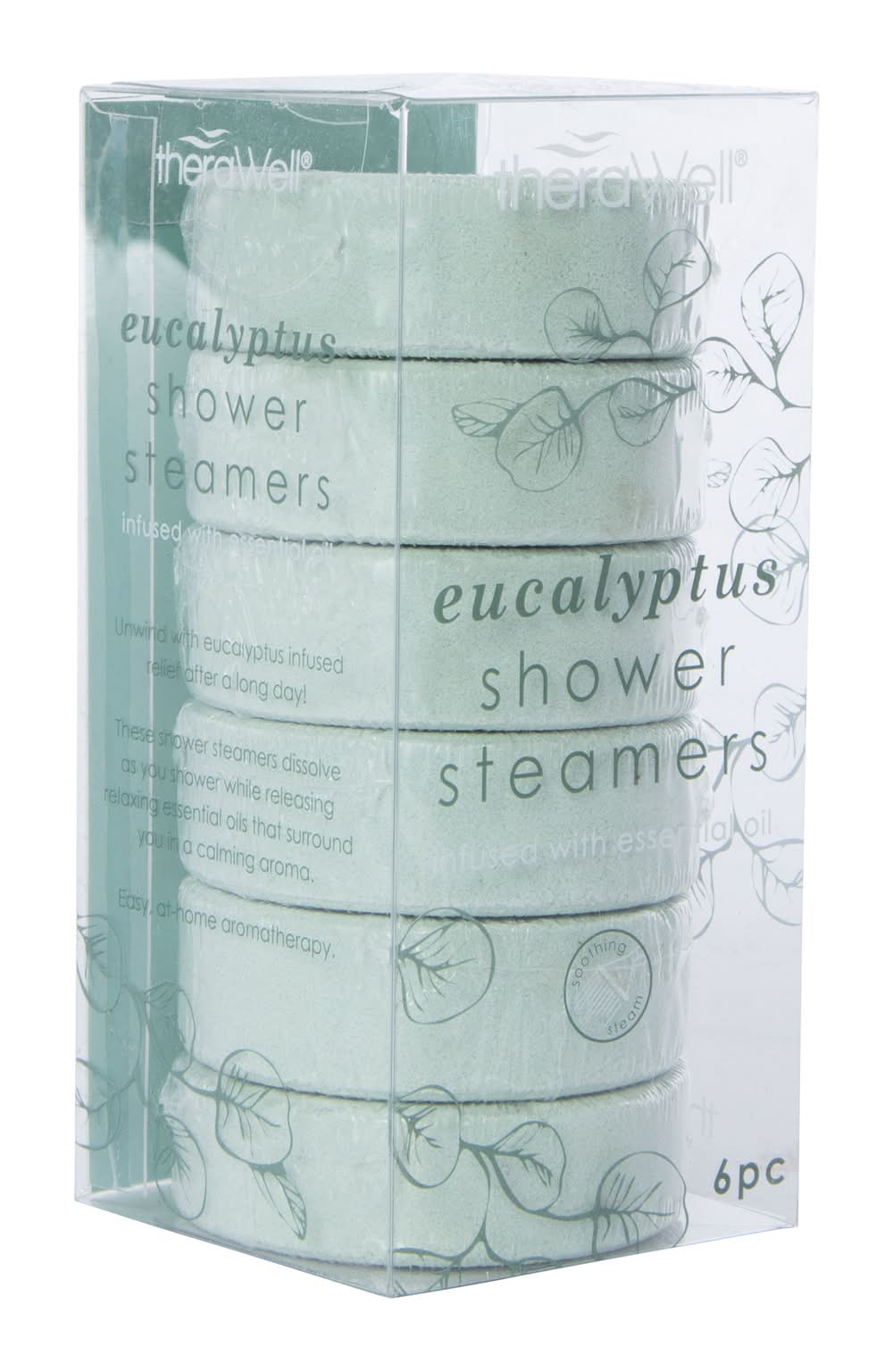Shower Steamers With Essential Oils 6-Count Eucalyptus