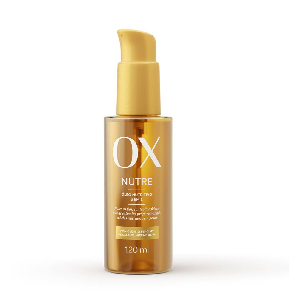 OX Cosméticos · Óleo nutritivo nutre (120 ml)