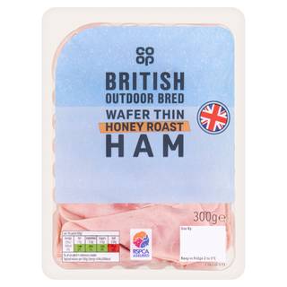 Co-Op British Outdoor Bred Wafer Thin Honey Roast Ham