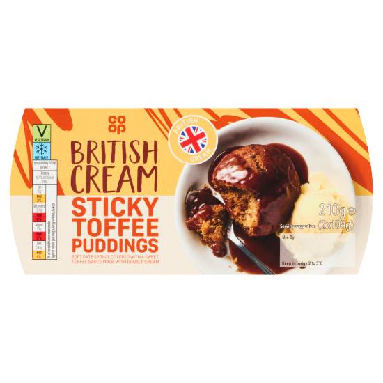Co-Op Sticky Toffee Puddings 2 X 105g (210g)