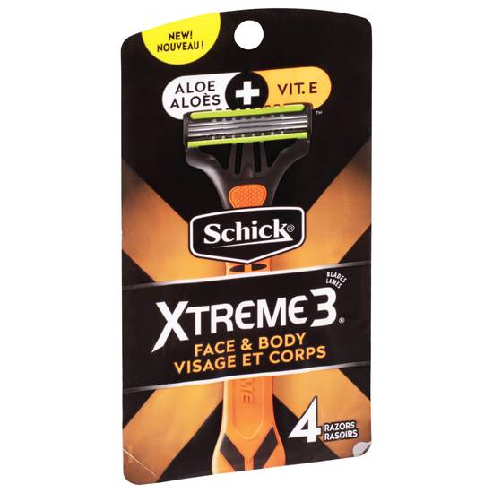 Schick Xtreme 3 Face and Body Men's Disposable Razors