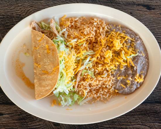 One Chicken Taco Combination W/ Soda & Side