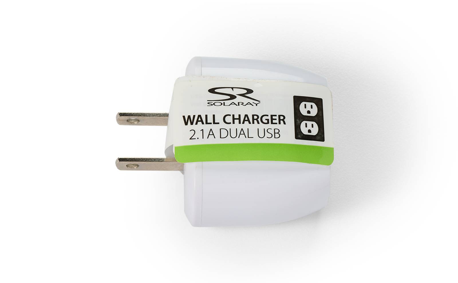 Solaray Smartphone Usb Dual 2.1a Wall Charger