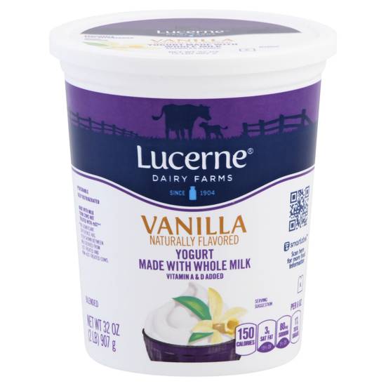 Lucerne Yogurt Whole Milk Vanilla (32 oz)