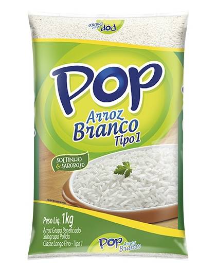 Pop arroz branco tipo 1 (1kg)