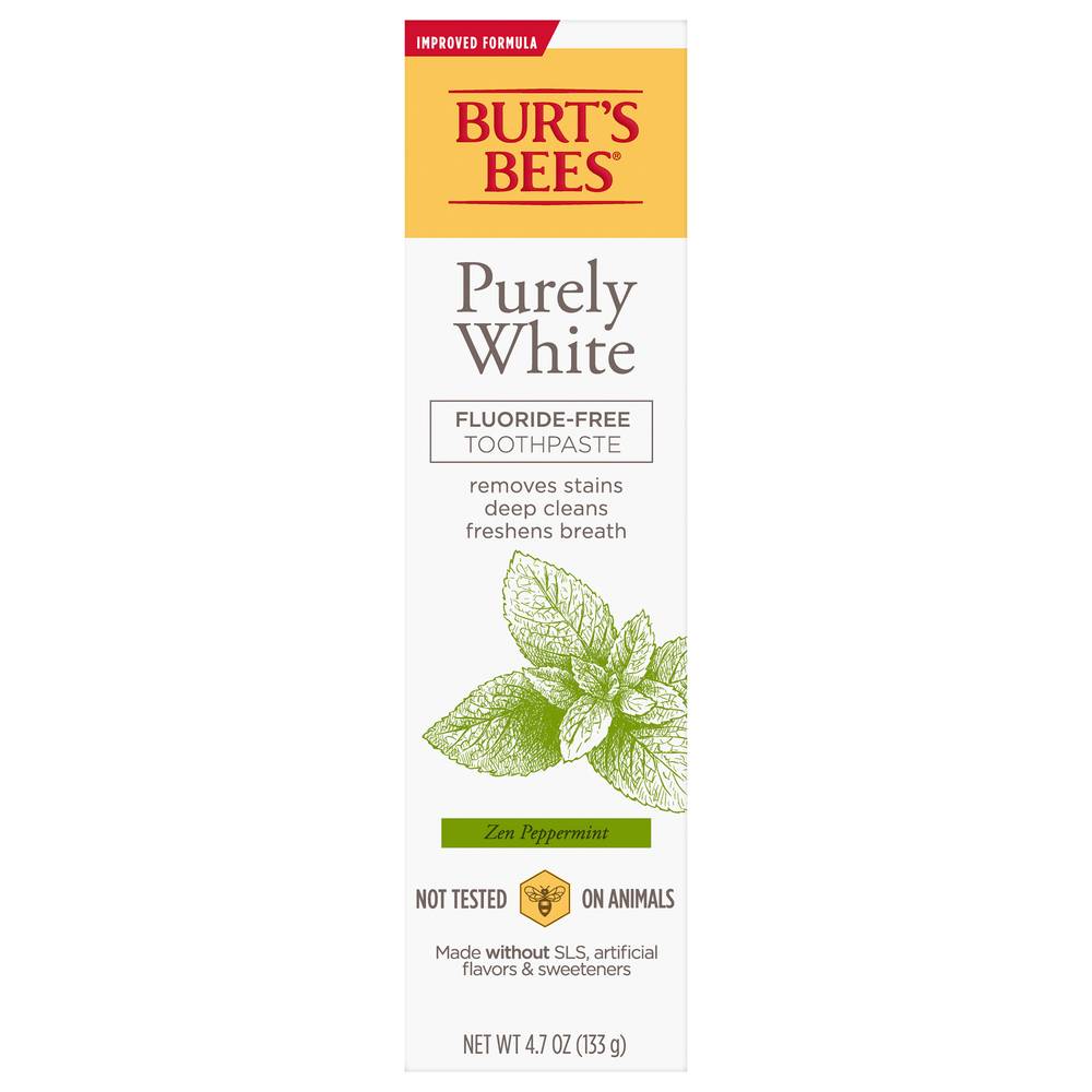 Burt's Bees Purely White Fluoride-Free Toothpaste (4.7 oz)