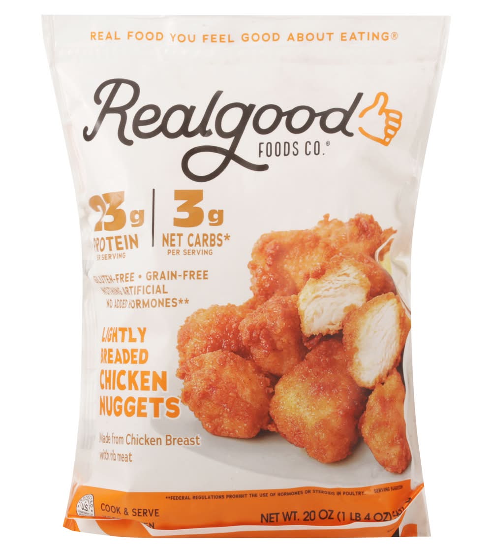 Realgood Gluten & Grain Free Lightly Breaded Chicken Nuggets (20 oz)