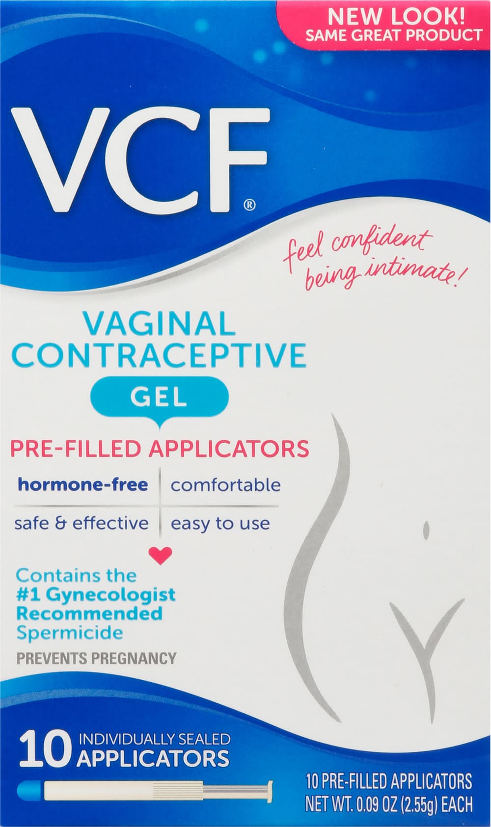 VCF Vaginal Contraceptive Gel Pre-Filled Applicators (0.09 oz, 10 ct)