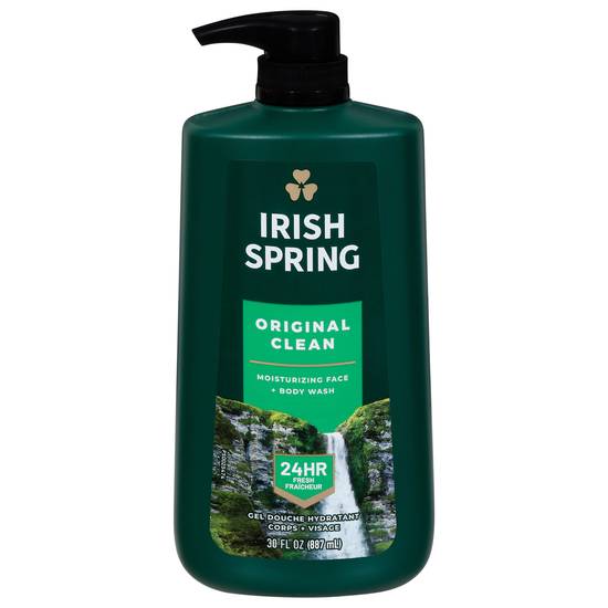 Irish Spring Original Clean Moisturizing Face & Body Wash