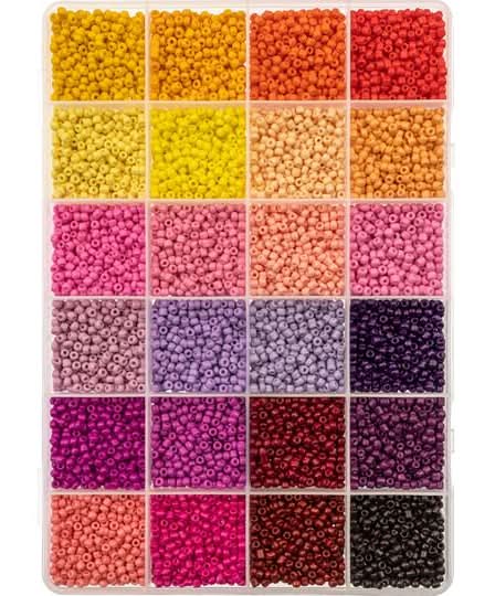 Bead Landing Bright Glass Seed Beads, Assorted (10.5 oz)