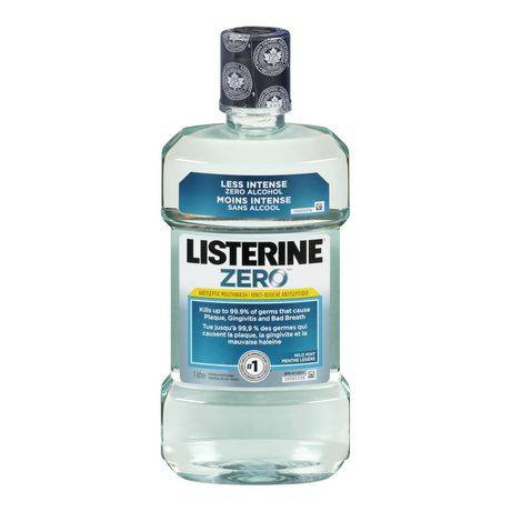 Listerine Zero Antiseptic Mouthwash Mild Mint (1 L)