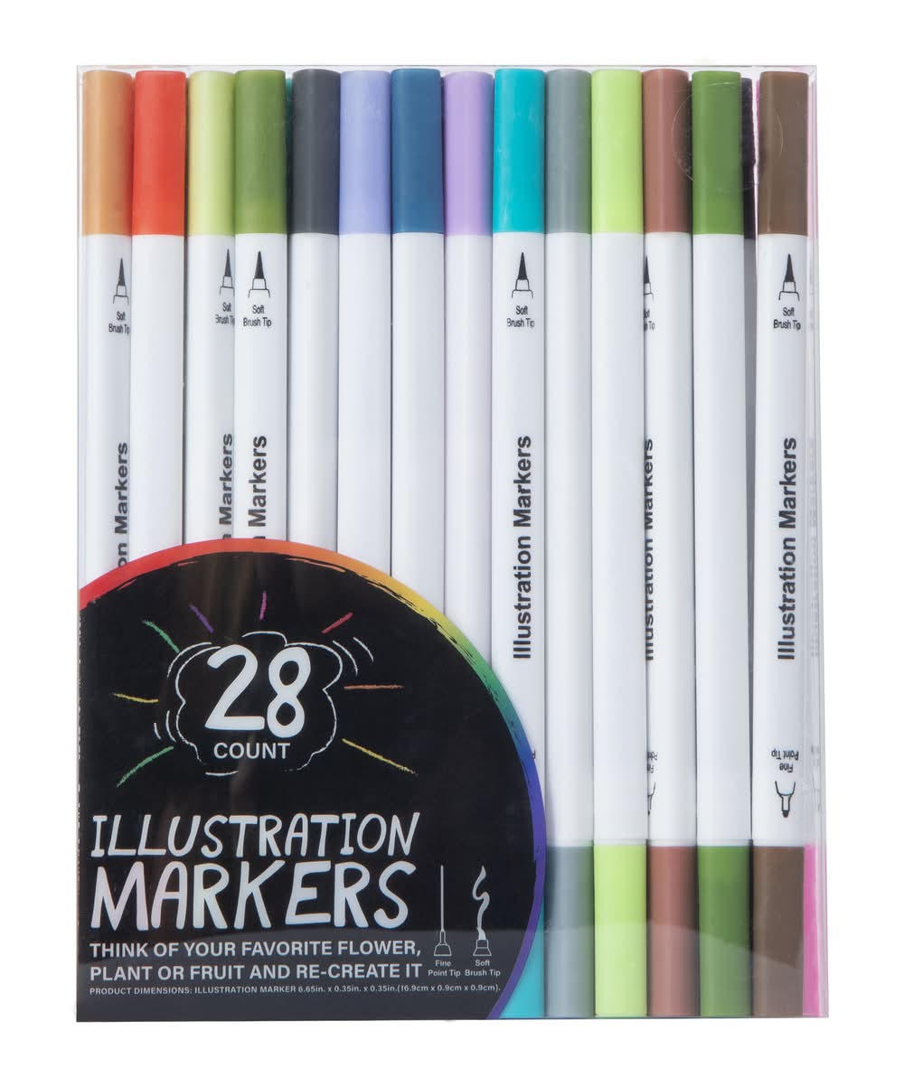 Dual-Tip Illustration Markers 28-Count V1