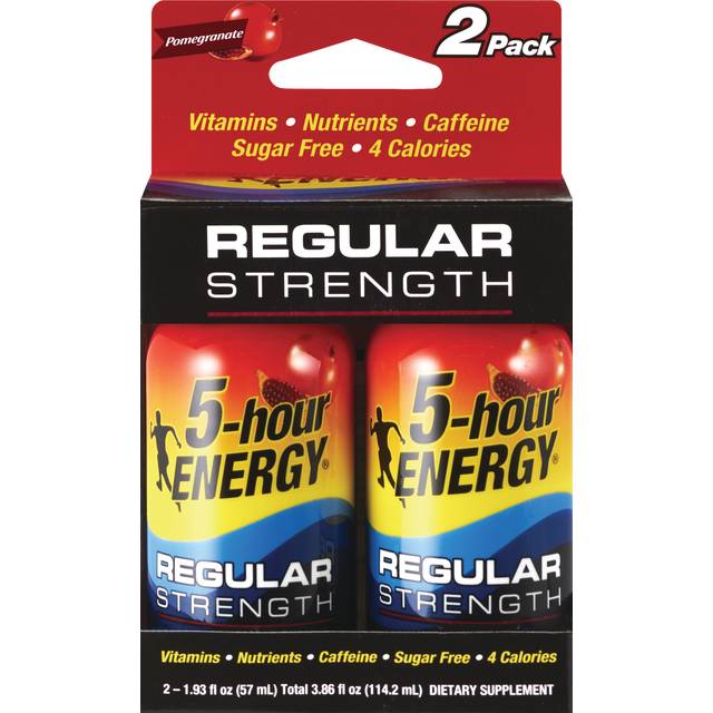 5-Hour Energy Regular Strength Energy Shot (2 pack, 1.93 fl oz) (pomegranate)