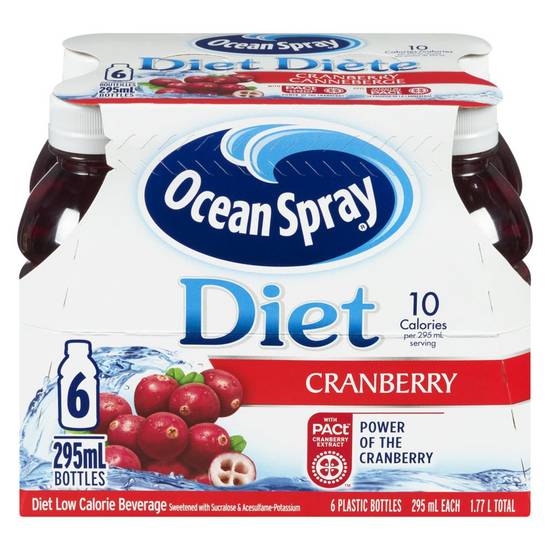 Ocean Spray Juice Drink, Diet Cranberry (6x295ml)