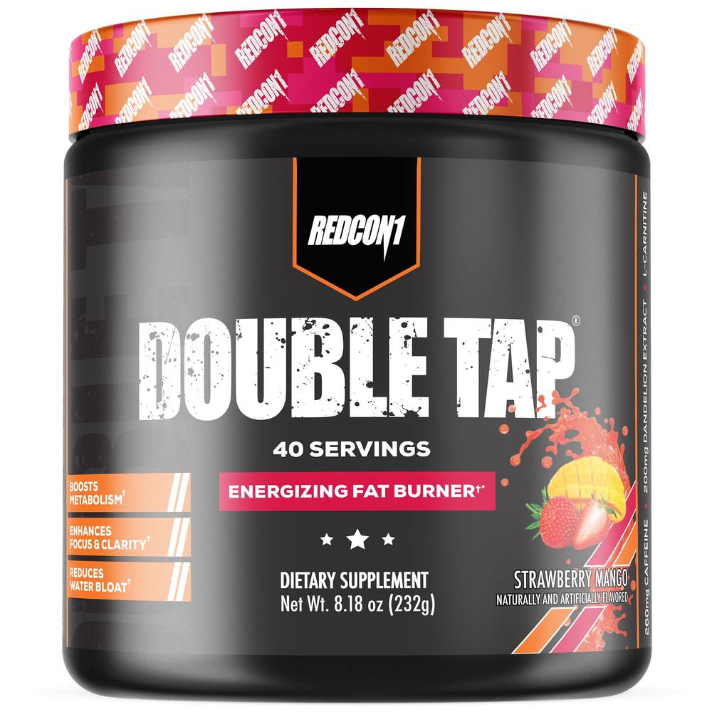 Double Tap - Fat Burner Support - Strawberry Mango (40 Servings)