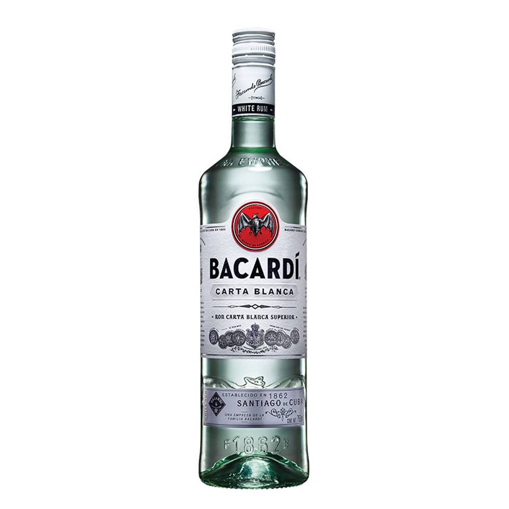 Bacardí ron carta blanca (750 ml)