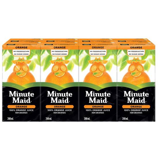 Minute Maid Orange Juice (8 ct, 200 ml)