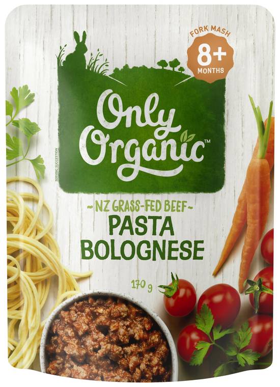 Only Organic Bolognese Pasta 8 + Months 170g