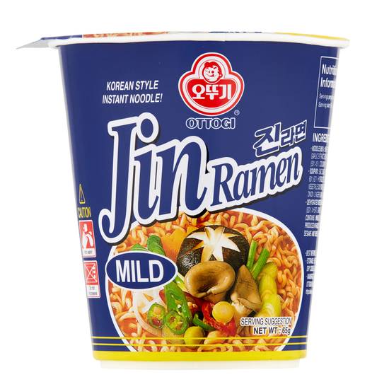Ottogi Jin Ramen Cup Noodle Mild 65g