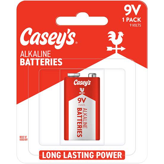 Casey's Alkaline 9V Battery 1 Pack