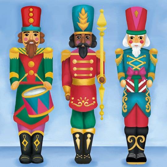 Nutcrackers Canvas Painting Kit By Artist'S Loft Christmas