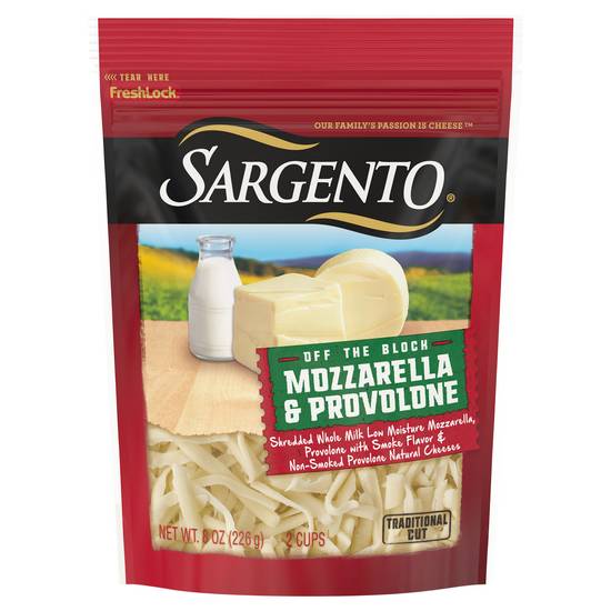 Sargento Mozzarella & Provolone Shredded Cheese (8 oz)