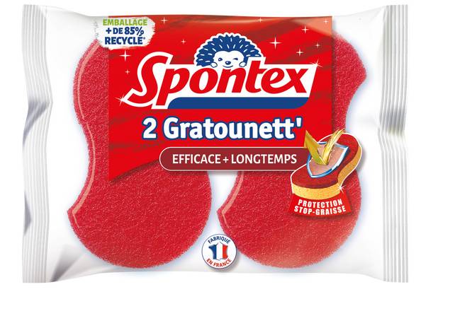 Spontex - Éponges gratounett (rouges)