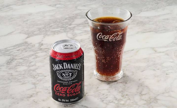 NEW Jack Daniel’s & Coca-Cola Zero Sugar (330ml) (V) (GF)