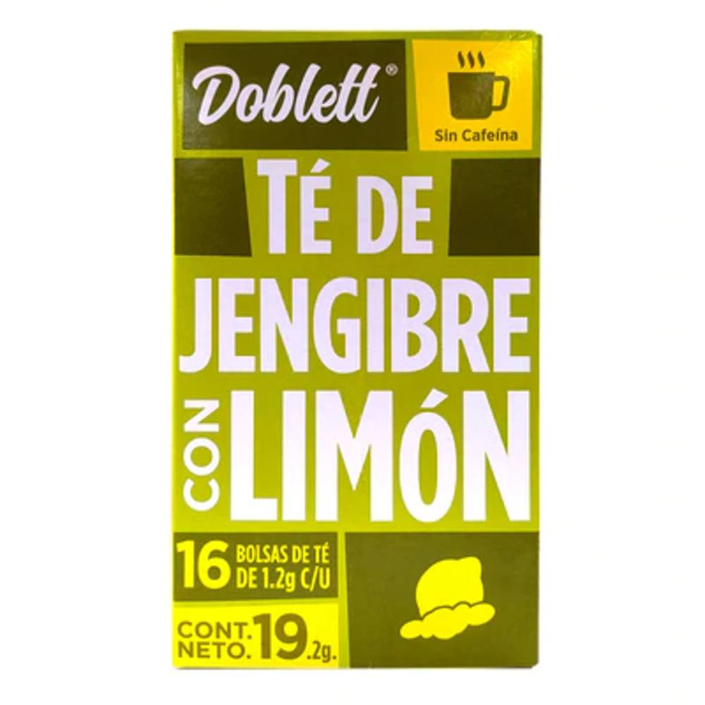 Doblett té de jengibre con limón (caja 19.2 g)