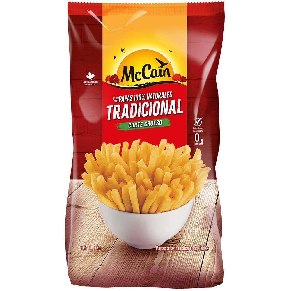 McCain · Papas tradicional corte grueso (1 kg)